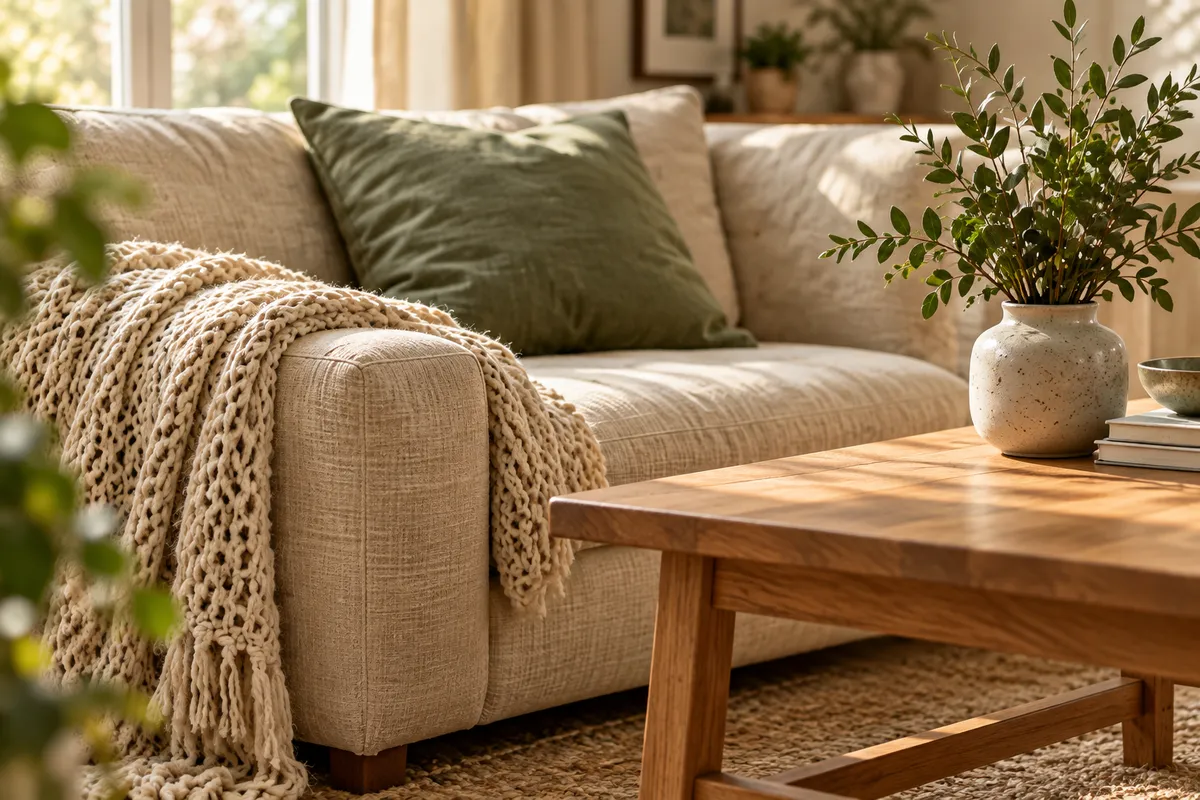 Illustrative photograph of a softly furnished sitting room in natural daylight.